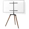 Image de Nedis Support TV au sol 50 - 65 " poids maximum supporté par l'écran : 35 kg Design scandinave d (35 kg, 50" - 65"), Pied TV, Noir, Marron