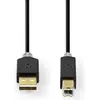 Image de Nedis USB A   USB B (1 m, USB 2.0), Câble USB