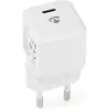 Image de Nedis Chargeur secteur 1.5 / 2.0 / 2.5 / 3.0 A Nombre de sorties : 1 USB-C  30 W Automatique (30 W), Chargeur USB, Blanc