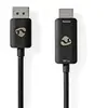 Image de Nedis Câble Adaptateur Displayport Mâle Vers Hdmi Mâle Ccgp37108bk18 8k Nickelé Tpe 1.8 M 30hz