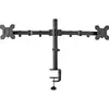 Image de Nedis Support d'écran de bureau 2 écran(s) 15 - 32 " 75x75 / 100x100 Entièrement mobile (Tables, 32", 8 kg), Support de moniteur, Noir