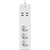 Image de Nedis, Multiprise, SmartLife Power Strip Wi-Fi 3 x contact de mise à la terre (CEE 7/3) / 4 x USB 16 A 3680 W (3x, CEE 7/3, USB-A, 1.80 m)