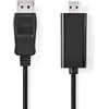 Image de Nedis Câble DisplayPort DisplayPort mâle HDMI  mâle 1080p Nickelé 3.00 m Rond (3 m), Câble vidéo