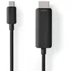 Image de Nedis Ccgl64655bk10 Câble Adaptateur Usb-c Vers Hdmi Usb 3.2 Gen 1 4k Nickelé 1 M 60hz