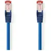 Image de Nedis Câble réseau CAT6 RJ45 mâle RJ45 mâle S/FTP 10.0 m Rond LSZH Bleu Étiquette (S/FTP, CAT6, 10 m), Câble réseau