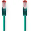 Image de Nedis Câble réseau CAT6 RJ45 mâle RJ45 mâle S/FTP 15.0 m Rond LSZH Vert Étiquette (S/FTP, CAT6, 15 m), Câble réseau