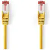 Image de Nedis Câble Cat 6 RJ45 mâle RJ45 mâle S/FTP 10.0 m Rond LSZH Jaune Étiquette (S/FTP, CAT6, 10 m), Câble réseau