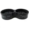 Image de EBI Mangeoire double Duvo+ Stone Happy Cat (26 cl), Gamelle
