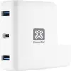 Image de XtremeMac Adaptateur de type C pour chargeur (USB-C, 2 ports), Station d’accueil + hub USB, Blanc