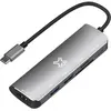 Image de XtremeMac Type-C Hub 6 Ports (USB-C, 6 ports), Station d’accueil + hub USB, Gris