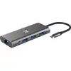 Image de XtremeMac XWH-HUB8-13 (USB-C, 8 ports), Station d’accueil + hub USB, Gris