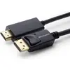Image de MicroConnect DisplayPort   HDMI (0.50 m), Câble vidéo, Noir
