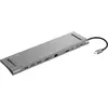 Image de Sandberg 10-in-1 (USB-C, 10 ports), Station d’accueil + hub USB, Gris