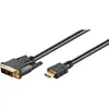 Image de MicroConnect HDMI (Typ A)   DVI (5 m), Câble vidéo, Noir