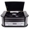 Image de Lecteur de disques vinyles Denver MRD-51 Black Radio Dab/FM CD Cassette REC. Haut-parleurs 5W Design rétro. Boîtier en Bois.