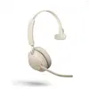 Image de Jabra Evolve2 65 UC (Sans fil, USB-C, Skype), Casque micro de bureau, Beige