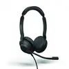 Image de Jabra Evolve2 30, casque stéréo MS (Filaire, USB-C, Les équipes Microsoft), Casque micro de bureau, Noir
