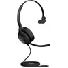 Image de Jabra Evolve2 50 USB-A MS Mono (Filaire, USB-A), Casque micro de bureau, Noir
