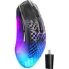 Image de SteelSeries Aerox 3 Gen 2 Shadow (Filaire, Sans fil), Souris, Noir