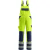 Image de Mascot, Pantalon de travail, Salopette de sécurité Barras EN 20471 classe 2 jaune vif marine 52 (52)