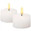 Image de Multi, Bougie à LED, Lampa sto owa Sille  wieczki tealight zestaw 2 pcs, Ø4,5XH2,2cm, bia y