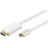 Image de MicroConnect DisplayPort   HDMI (Typ A) (1.80 m), Câble vidéo, Blanc
