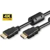 Image de MicroConnect HDMI haute vitesse avec Ethernet (15 m), Câble vidéo, Noir
