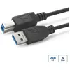Image de MicroConnect USB A   USB B (2 m, USB 3.2 Gen 1), Câble USB