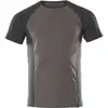 Image de Mascot, Unisexe, T-shirt, T-shirt Potsdam taille 2XL, anthracite foncé/noir, Noir, Gris, (XXL)