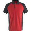 Image de Mascot, Hommes, Chemise, Poloshirt unique en deux couleurs, Rouge, Noir, (S)