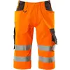 Image de Mascot, Pantalon de travail, pantalon de sécurité unisexe court Luton orange, anthracite foncé taille 50 (50)