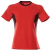 Image de Mascot, Haut de travail, T-Shirt, Damen Damen T-shirt Grösse XL ONE, verkehrsrot/schwarz (XL)