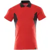 Image de Mascot, Haut de travail, Polo-Shirt, moderne Passform Polo-shirt Grösse 2XLONE, verkehrsrot/schwarz (3XL)