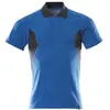 Image de Mascot, Haut de travail, Polo-Shirt, moderne Passform Polo-shirt Grösse 2XLONE, azurblau/schwarzblau (M)