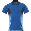 Image de Mascot, Haut de travail, Polo-Shirt, moderne Passform Polo-shirt Grösse XS ONE, azurblau/schwarzblau (S)