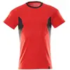 Image de Mascot, Haut de travail, T-Shirt, moderne Passform T-shirt Grösse XS ONE, verkehrsrot/schwarz (L)
