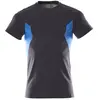 Image de Mascot, Haut de travail, T-Shirt, moderne Passform T-shirt Grösse 4XLONE, schwarzblau/azurblau (4XL)