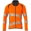 Image de Mascot, Hommes, Pull-over, Sweat-shirt haute visibilité avec fermeture éclair HiVis orange/noir bleu, taille M, Noir, Orange, Bleu, (M)