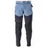Image de Mascot, Pantalon de travail, Pantalon avec genoux. STRETCH bleu pierre/noir, taille 82C45 (XL)