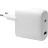 Image de dbramante1928 CHARGUER MURAL - USB-C 65W+18W UE (65 W), Chargeur USB, Blanc