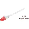 Image de MicroConnect V-UTP602WVP 2m Cat6 U/UTP (UTP) Blanc Câble réseau (U/UTP, CAT6, 2 m), Câble réseau
