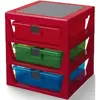 Image de Room Copenhagen, Boîte à jouets, Étagère de rangement à 3 tiroirs, taille unique, rouge