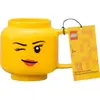 Image de Room Copenhagen R.C. LEGO Ceramic Mug Large Winking Girl 41460803, Tasse, Jaune, Multicolore