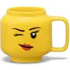 Image de Room Copenhagen R.C. LEGO Ceramic Mug Small Winking Girl 40460803, Tasse, Multicolore, Jaune