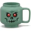 Image de LEGO Tasse en céramique Squelette vert (gris-vert), Tasse, Multicolore, Vert