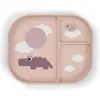 Image de Done by Deer, Vaisselle + couverts pour enfants, Assiette menu Foodie Happy clouds Rose
