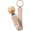 Image de Bibs, Tétine : accessoires, Attache-sucette tressée, Blush/ Ivory