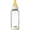 Image de Bibs, Biberon, - Glass Baby Bottle Round Latex Medium Flow - Ivory - 240 ml (240 ml)