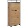 Image de AC Design, Armoire à chaussures, Meuble à chaussures Seaford (56 x 30 x 129 cm)