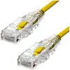 Image de ProXtend Slim U/UTP CAT6 LSZH AWG 28 Jaune 3M (U/UTP, CAT6, 3 m), Câble réseau